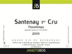 2010 Janots Bos Santenay 1er Cru Passe Temps
