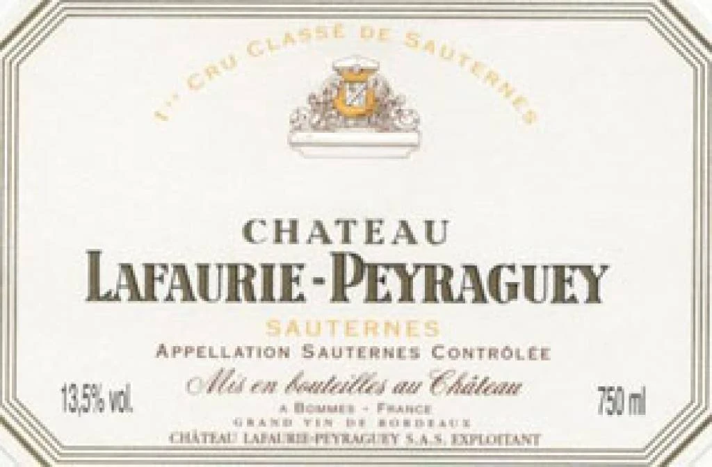 Chateau Lafaurie Peyraguey 1983 Chateau Lafaurie-Peyraguey 3 Chateau Lafaurie Peyraguey 1983 Chateau Lafaurie-Peyraguey