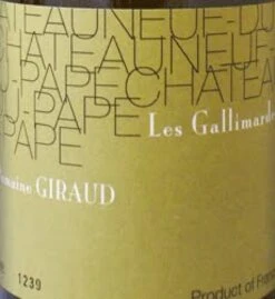Domaine Giraud 2009 Domaine Giraud Chateauneuf-du-Pape 1,5 Liter