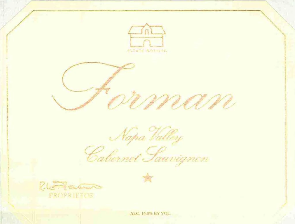 Forman 1998 Forman Cabernet Sauvignon 3 Forman 1998 Forman Cabernet Sauvignon