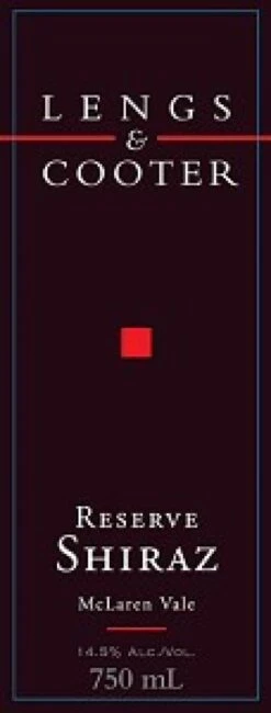 Lengs & Cooter 1998 Lengs & Cooter Shiraz Reserve