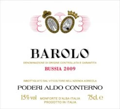 Poderi Aldo Conterno 2011 Poderi Aldo Conterno Bussia Barolo DOCG -Veritas Wine Shop poderi aldo conterno 2011 poderi aldo conterno bus 1